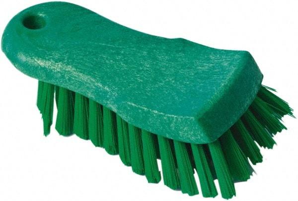 PRO-SOURCE - 1-1/16" Bristle Length, Polypropylene Food Service Brush - 6" Long x 2.63" Wide Head, Green, Foam Block - USA Tool & Supply