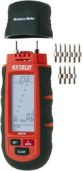 Extech - 32 to 104°F Operating Temp, Pocket Size Moisture Meter - LCD Display - USA Tool & Supply