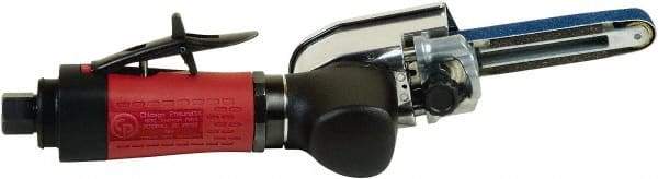 Chicago Pneumatic - 1/2 x 12 Inch, 26,000 RPM Air Belt Sander - 0.4 Hp, 1/4 Inch Inlet, 5.45 CFM Air Consumption, Rear Exhaust - USA Tool & Supply