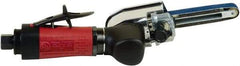 Chicago Pneumatic - 1/2 x 12 Inch, 26,000 RPM Air Belt Sander - 0.4 Hp, 1/4 Inch Inlet, 5.45 CFM Air Consumption, Rear Exhaust - USA Tool & Supply