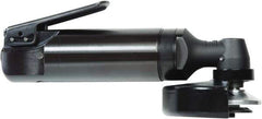 Chicago Pneumatic - 4" Wheel Diam, 13,500 RPM, Pneumatic Angle & Disc Grinder - 3/8-24 Spindle, 8.2 CFM, Side Exhaust - USA Tool & Supply