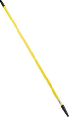 PRO-SOURCE - 60 x 1-1/4" Fiberglass Handle for Floor Squeegees & Push Brooms - Threaded Connection, Yellow - USA Tool & Supply