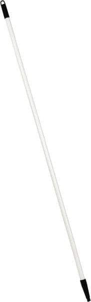 PRO-SOURCE - 60 x 1-1/4" Fiberglass Handle for Floor Squeegees & Push Brooms - Threaded Connection, White - USA Tool & Supply