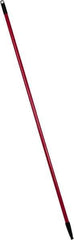 PRO-SOURCE - 60 x 1-1/4" Fiberglass Handle for Floor Squeegees & Push Brooms - Threaded Connection, Red - USA Tool & Supply