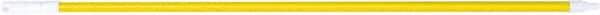 PRO-SOURCE - 60 x 1-1/4" Fiberglass Handle for Floor Squeegees & Push Brooms - Threaded Connection, Yellow - USA Tool & Supply