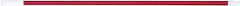 PRO-SOURCE - 60 x 1-1/4" Fiberglass Handle for Floor Squeegees & Push Brooms - Threaded Connection, Red - USA Tool & Supply