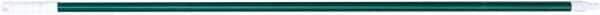 PRO-SOURCE - 60 x 1-1/4" Fiberglass Handle for Floor Squeegees & Push Brooms - Threaded Connection, Green - USA Tool & Supply