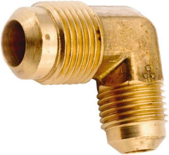 ANDERSON METALS - 1/2 x 3/8" Tube OD, 45° Lead Free Brass Flared Tube Union Elbow - Flare x Flare Ends - USA Tool & Supply