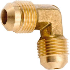 ANDERSON METALS - 3/8" Tube OD, 45° Lead Free Brass Flared Tube Union Elbow - Flare x Flare Ends - USA Tool & Supply