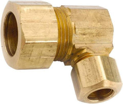 ANDERSON METALS - 5/8 x 3/8" OD, Lead Free Brass Union Elbow - 200 Max Working psi, Comp x Comp Ends - USA Tool & Supply