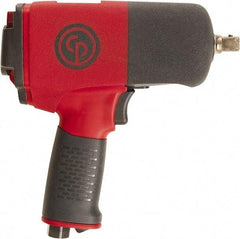 Chicago Pneumatic - 1/2" Drive, 9,000 RPM, 701 Ft/Lb Torque Impact Wrench - Pistol Grip Handle, 25.4 CFM, 90 psi, 1/4" NPT Inlet - USA Tool & Supply