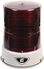 Edwards Signaling - 120 VAC, 4X NEMA Rated, LED, Magenta, Flashing, Steady Light - 65 Flashes per min, 3/4 Inch Pipe, 8-1/4 Inch Diameter, 7-3/4 Inch High, IP66 Ingress Rating, Pipe Mount - USA Tool & Supply