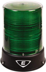 Edwards Signaling - 24 VAC/VDC, 4X NEMA Rated, LED, Green, Flashing, Steady Light - 65 Flashes per min, 3/4 Inch Pipe, 6-1/2 Inch Diameter, 8 Inch High, IP66 Ingress Rating, Pipe Mount - USA Tool & Supply