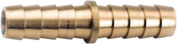 ANDERSON METALS - Hose Barb x Hose Barb Hose Mender - 3/16" ID Hose, Lead Free Brass - USA Tool & Supply