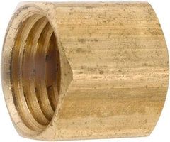 ANDERSON METALS - 1/2-14 Female Thread, Lead Free Brass Industrial Pipe End Cap - FNPT, 1,000 psi - USA Tool & Supply