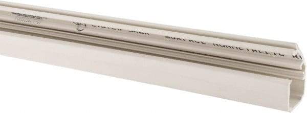 Hubbell Wiring Device-Kellems - 1-1/2m Long x 0.77 Inch Deep x 0.84 Inch Wide, PVC Raceway - Snap On, 1 Channel, White - USA Tool & Supply