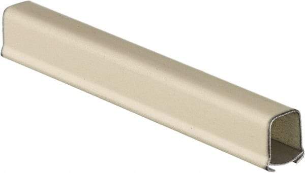 Hubbell Wiring Device-Kellems - 1-1/2m Long x 0.85 Inch Deep x 0.76 Inch Wide, Metal Raceway - Continuous Cover, 1 Channel, Ivory, Painted - USA Tool & Supply