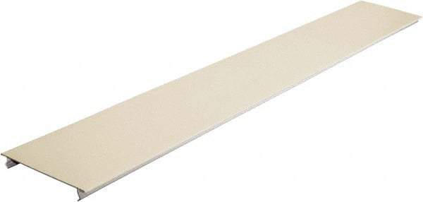 Hubbell Wiring Device-Kellems - 31-1/2 Inch Long x 4-3/4 Inch Wide x 1/4 Inch High, Rectangular Raceway Cover - Ivory, For Use with HBL4750 Series Raceways - USA Tool & Supply