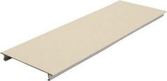 Hubbell Wiring Device-Kellems - 13-1/2 Inch Long x 4-3/4 Inch Wide x 1/4 Inch High, Rectangular Raceway Cover - Ivory, For Use with HBL4750 Series Raceways - USA Tool & Supply