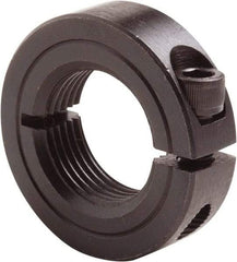 Climax Metal Products - 1-12 Thread, Steel, One Piece Threaded Shaft Collar - 1-3/4" Outside Diam, 1/2" Wide - USA Tool & Supply