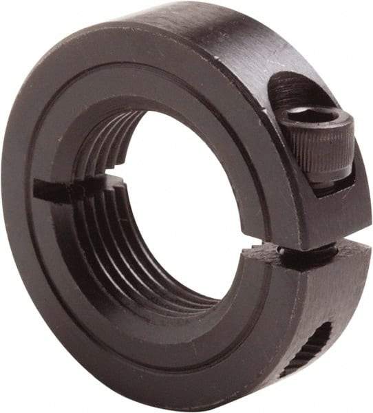 Climax Metal Products - 7/16-14 Thread, Steel, One Piece Threaded Shaft Collar - 15/16" Outside Diam, 11/32" Wide - USA Tool & Supply