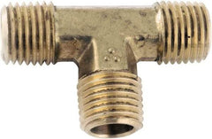 ANDERSON METALS - Class NSF, 1/4" Internal Pipe, Lead Free Brass Union Tee - NPT - USA Tool & Supply