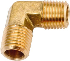 ANDERSON METALS - Class NSF, 3/8" Internal Pipe, Lead Free Brass 90° Elbow - NPT - USA Tool & Supply