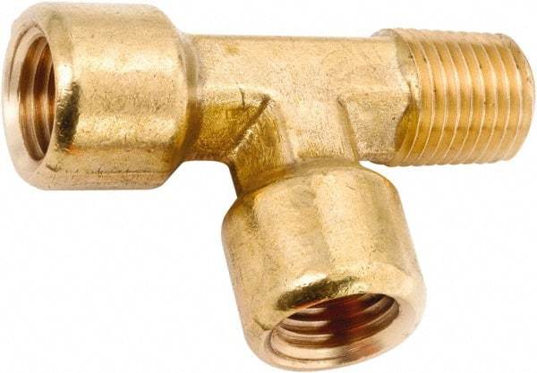 ANDERSON METALS - Class NSF, 3/8" Internal Pipe, Lead Free Brass Street Tee - NPT - USA Tool & Supply