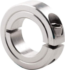 Climax Metal Products - 1-3/8" Bore, Steel, One Piece Clamp Collar - 2-1/4" Outside Diam, 9/16" Wide - USA Tool & Supply