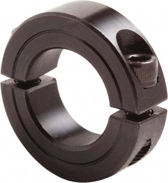 Climax Metal Products - 5" Bore, Steel, Two Piece Clamp Collar - 6-1/4" Outside Diam, 7/8" Wide - USA Tool & Supply