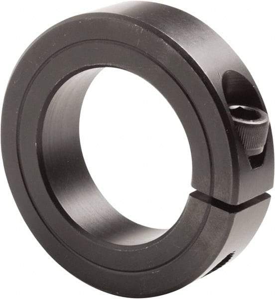 Climax Metal Products - 3-7/16" Bore, Steel, One Piece Clamp Collar - 4-3/4" Outside Diam, 7/8" Wide - USA Tool & Supply