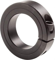 Climax Metal Products - 3-7/16" Bore, Steel, One Piece Clamp Collar - 4-3/4" Outside Diam, 7/8" Wide - USA Tool & Supply