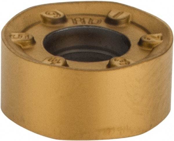 Kennametal - RNGJ1204M0 HD Grade KC725M Carbide Milling Insert - TiN/TiCN/TiN Finish, 0.187" Thick, 12mm Inscribed Circle - USA Tool & Supply