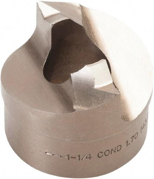 Greenlee - 1-1/4" Conduit Round Punch - 1.7" Hole Diam - USA Tool & Supply