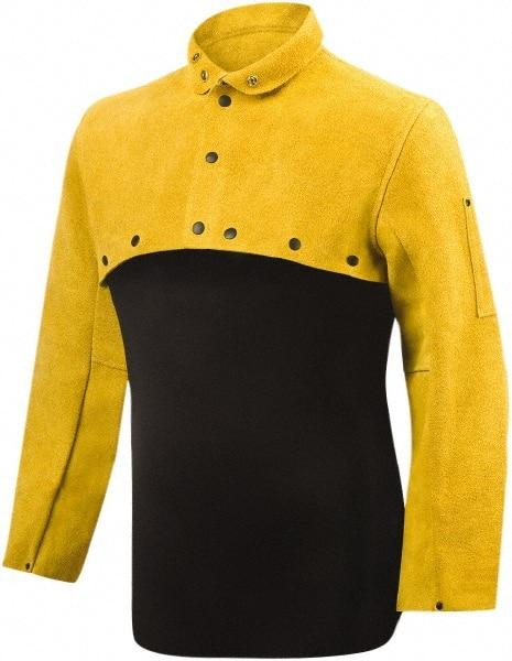 Steiner - Size L, Cape Sleeves - Leather, Bourbon - USA Tool & Supply