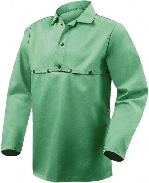 Steiner - Size 5XL, Flame Resistant, Cape Sleeves & Bib - Cotton, 9 oz, Green - USA Tool & Supply