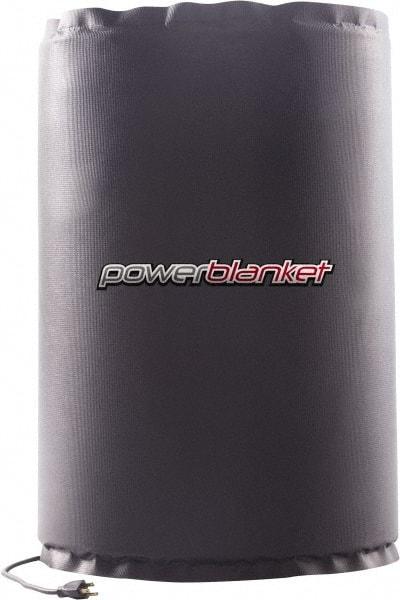Powerblanket - 12" Wide, 5 Gallon Wrap-Around Drum Heater - 120 Volt, 1.33 Amps, 0°F to 145°F Thermostat Rating - USA Tool & Supply