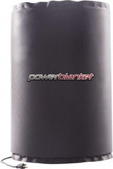 Powerblanket - 12" Wide, 5 Gallon Wrap-Around Drum Heater - 120 Volt, 1.33 Amps, 0°F to 145°F Thermostat Rating - USA Tool & Supply
