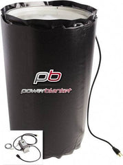Powerblanket - 14" Wide, 15 Gallon Wrap-Around Drum Heater - 120 Volt, 3.33 Amps, 0°F to 145°F Thermostat Rating - USA Tool & Supply