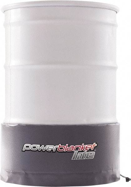 Powerblanket - 22-1/2" Wide, 55 Gallon Wrap-Around Drum Heater - 120 Volt, 2 Amps, 0°F to 145°F Thermostat Rating - USA Tool & Supply