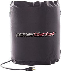 Powerblanket - 12" Wide, 5 Gallon Wrap-Around Drum Heater - 120 Volt, 60 Watts to 120 Watts, 0.5 Amps, 0°F to 100°F Thermostat Rating - USA Tool & Supply