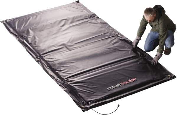 Powerblanket - 120" Long x 60" Wide, Flat, PVC, Standard Heat Blanket - 120 Volts, Flat Back - USA Tool & Supply