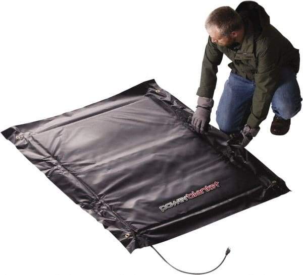 Powerblanket - 48" Long x 36" Wide, Flat, PVC, Standard Heat Blanket - 120 Volts, Flat Back - USA Tool & Supply