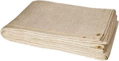Steiner - 6' High x 6' Wide x 0.05" Thick Fiberglass Welding Blanket - Tan, Grommet - USA Tool & Supply