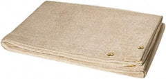 Steiner - 8' High x 6' Wide x 0.035" Thick Fiberglass Welding Blanket - Tan, Grommet - USA Tool & Supply