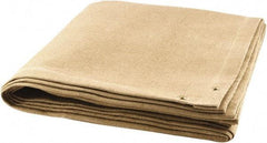 Steiner - 8' High x 6' Wide x 0.08" Thick Coated Fiberglass Welding Blanket - Tan, Grommet - USA Tool & Supply