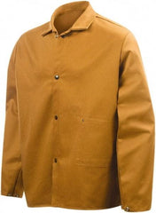 Steiner - Size M Flame Resistant/Retardant Jacket - Brown, Cotton, Snaps Closure - USA Tool & Supply