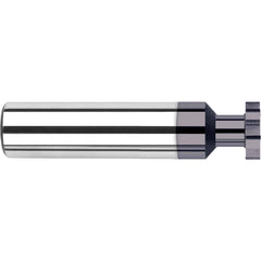 Harvey Tool - 3/8" Cut Diam, 1mm Cut Width, 3/8" Shank, Straight-Tooth Woodruff Keyseat Cutter - Exact Industrial Supply