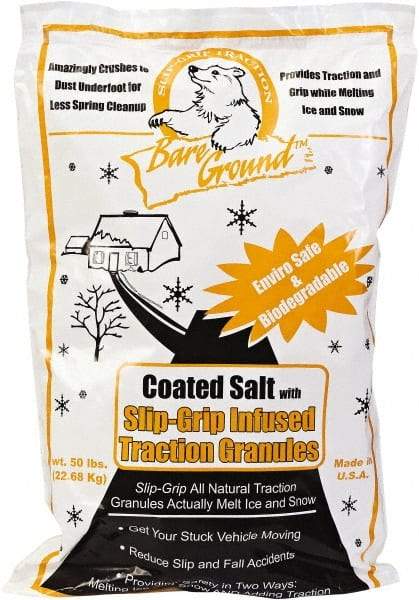 Bare Ground Solutions - 50 Lb Bag Granules - Effective to -20°F - USA Tool & Supply