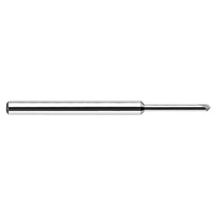 Chamfer Cutters - 0.0470″ (3/64″) Neck Diameter × 0.1410″ Reach × 45° per side Carbide Pointed Chamfer Cutter, 2 Flutes - Exact Industrial Supply